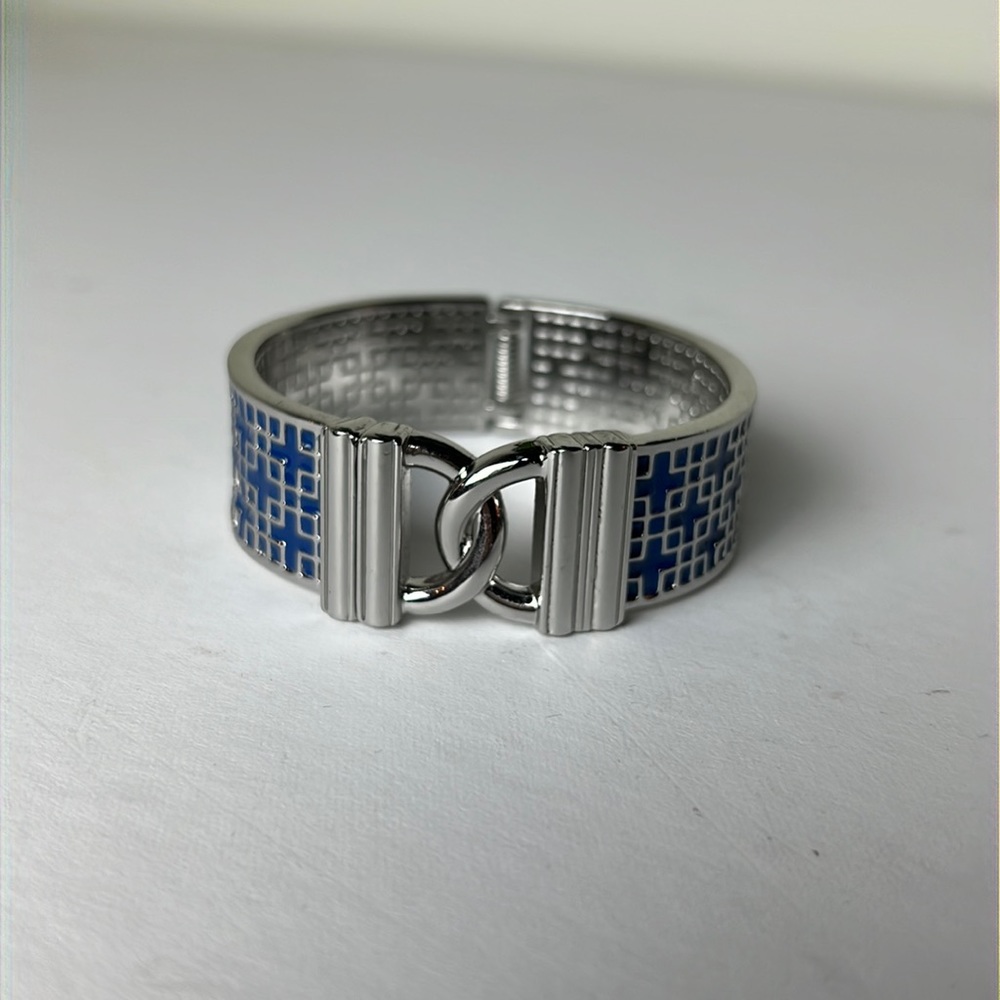 NWOT WHBM blue enamel hinge bracelet